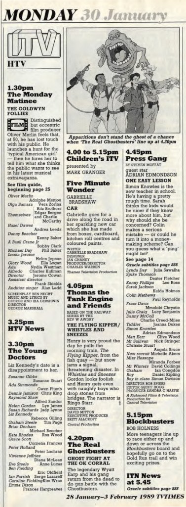 TV Times, 30 Jan 1989 (HTV) © IPC Media Ltd