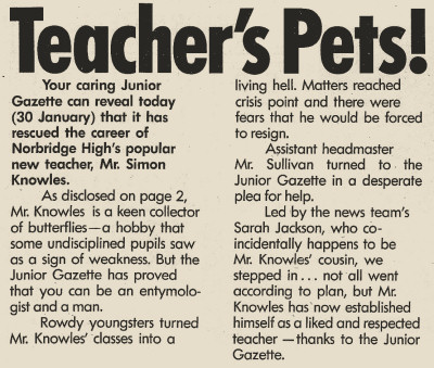 Teacher's Pets!
