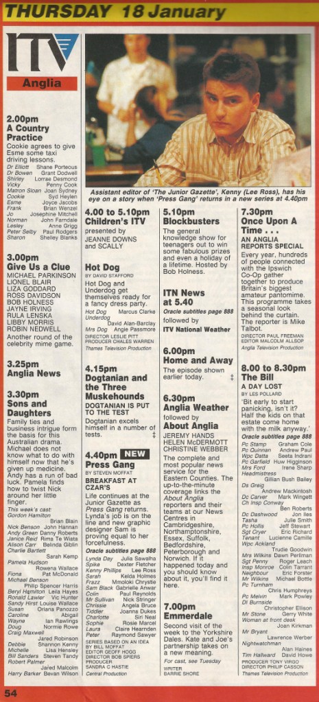 TV Times, 18 Jan 1990 (Anglia) © IPC Media Ltd